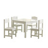 Ensemble Table et 4 chaises Farmhouse - Blanc