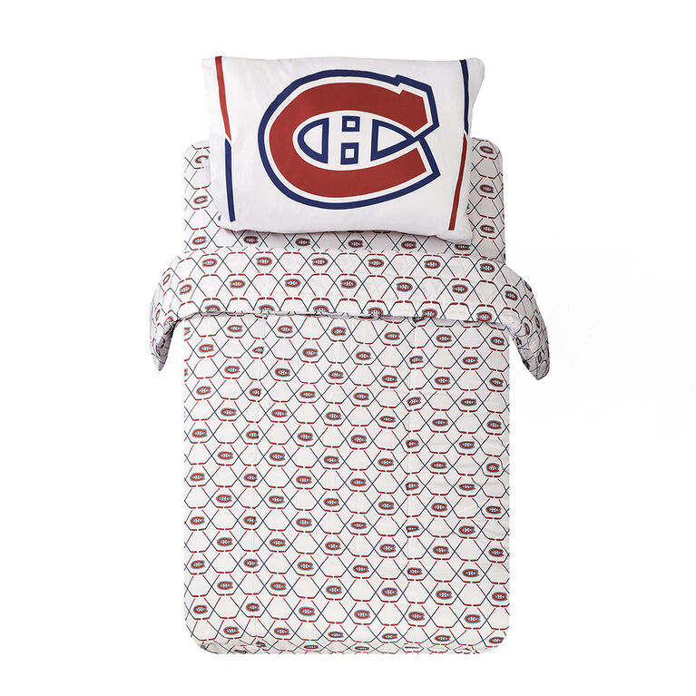 NHL Montreal Canadiens 4-Piece Twin Bedding Set