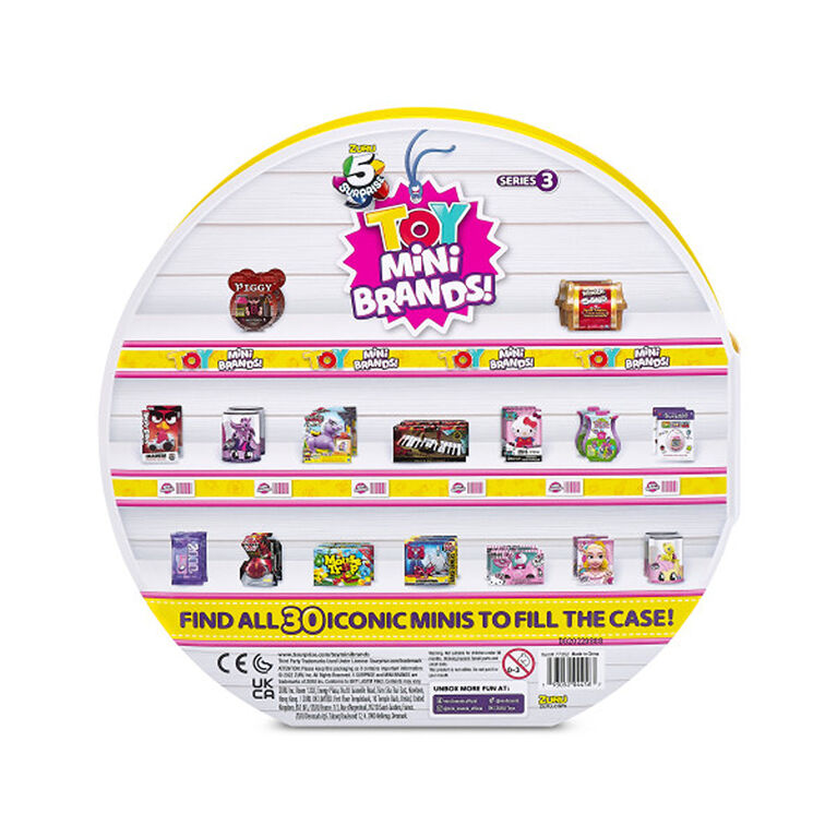 Zuru 5 Surprise Toy Mini Brands Series 3 Collector's Case with 5 Exclusive Minis (Styles May Vary)