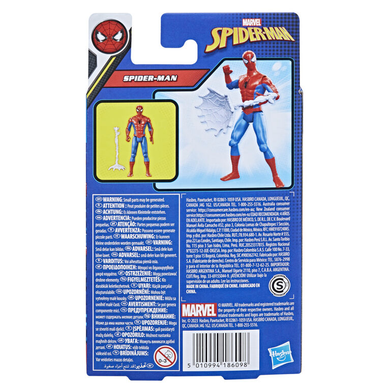 Marvel Spider-Man Epic Hero Series, figurine articulée Spider-Man classique de 10 cm