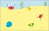Usborne Minis:  Sticker Shapes Under The Sea - English Edition