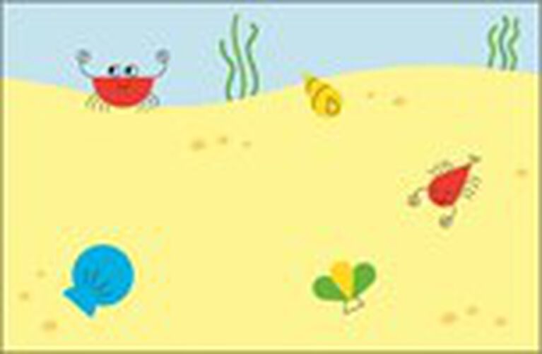 Usborne Minis:  Sticker Shapes Under The Sea - English Edition