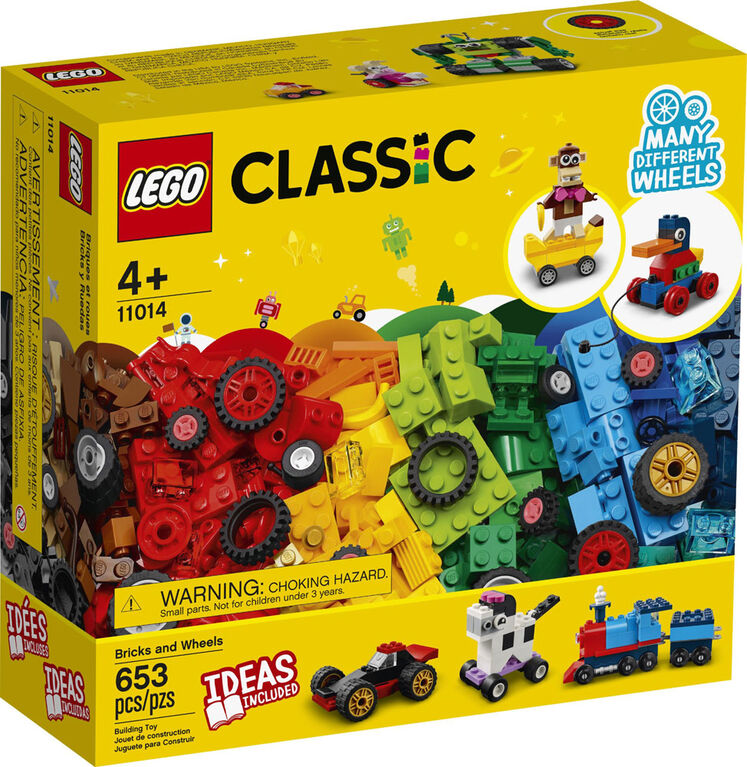 LEGO Classic Briques et roues 11014 (653 pièces)