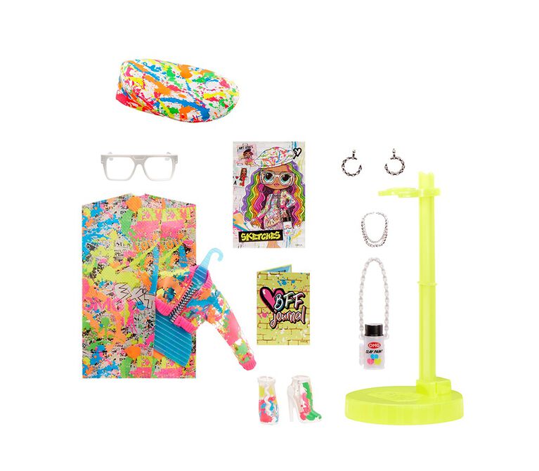 LOL Surprise OMG Sketches Fashion Doll with 20 Surprises
