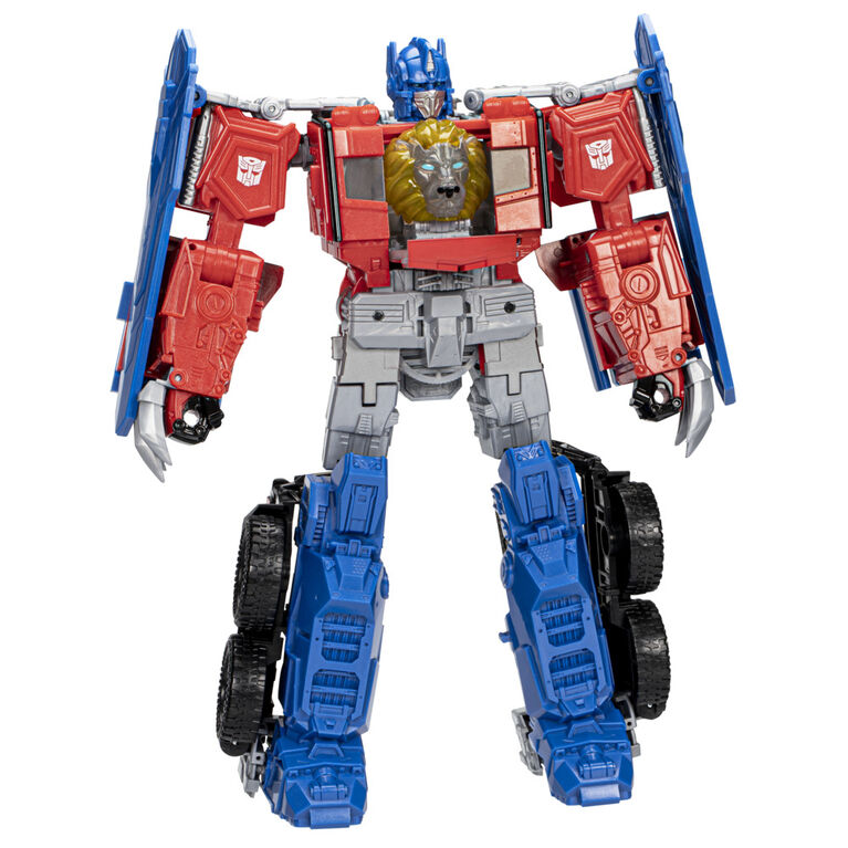 Transformers: Rise of the Beasts, figurine Beast-Mode Optimus Prime de 25 cm avec sons et lumières - Édition anglaise
