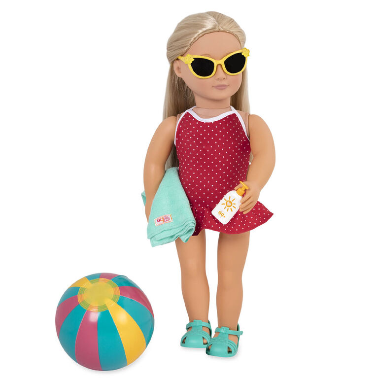 Our Generation, Beach Belle, Swimsuit Outfit for 18-inch Dolls - English Edition