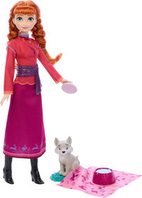 Disney Frozen Anna Fashion Doll & Wolf Cub Figure