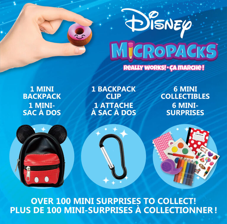 Micropacks Disney - Mini Papeterie Surprise À L'Intérieur (sélectionné au hasard)