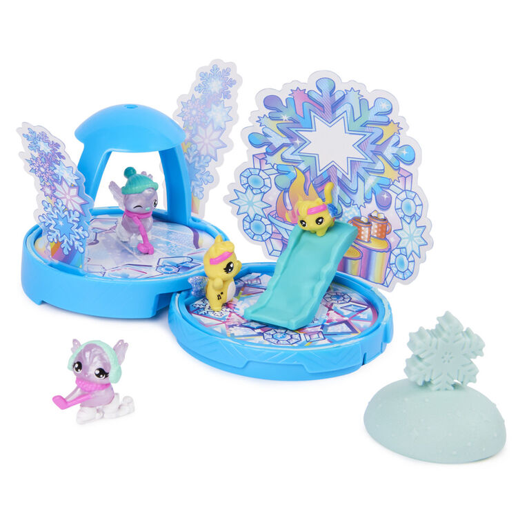 Hatchimals CollEGGtibles, Rainbow-cation Playdate Pack, Egg Playset Toy with 4 Characters and 2 Accessories (Style May Vary)