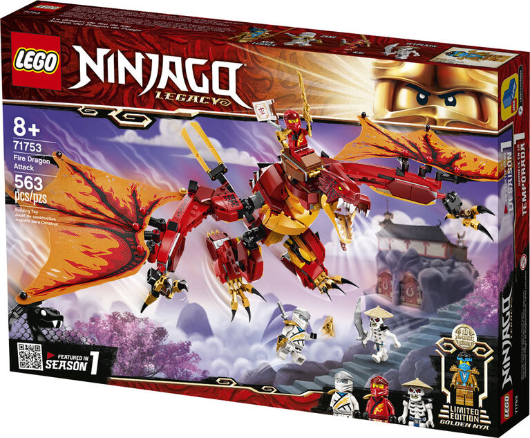 LEGO Ninjago Fire Dragon Attack 71753 (563 pieces)