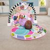 Fisher-Price Glow and Grow Kick & Play Piano Gym Baby Playmat with Musical Learning Toy, Pink