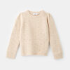 pretty pointelle sweater, size 5-6y - White