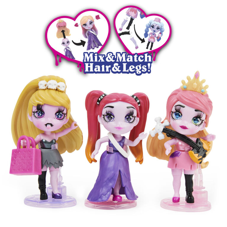 Zombaes Forever, Surprise Collectible Zombie Figure, Doll Accessories and Coffin (Styles May Vary), 3.5-inch, Easter Basket Gifts