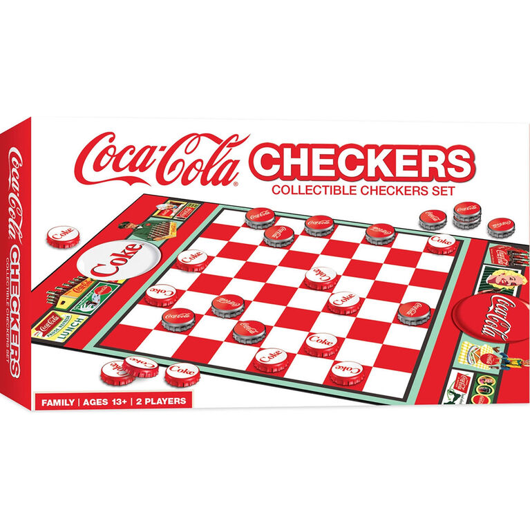 Masterpieces Puzzle Company MasterPieces Board Games - Coca-Cola Checkers - English Edition