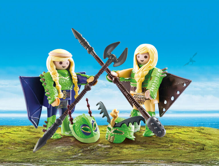 Playmobil - How To Train Your Dragon -  Ruffnut and Tuffnut with Flight Suit