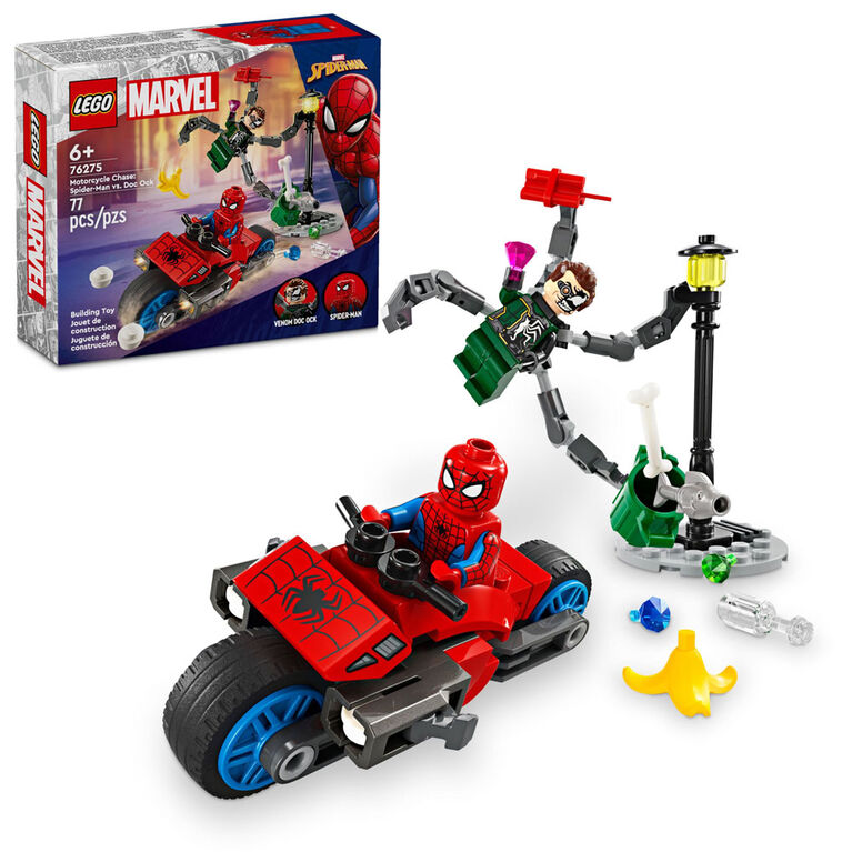 LEGO Marvel Motorcycle Chase: Spider-Man vs. Doc Ock, 76275