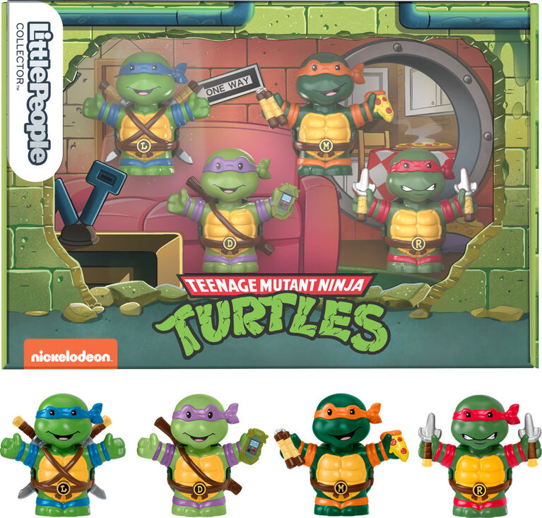Fisher-Price Little People Collector Teenage Mutant Ninja Turtles Special Edition Set, 4 Figures