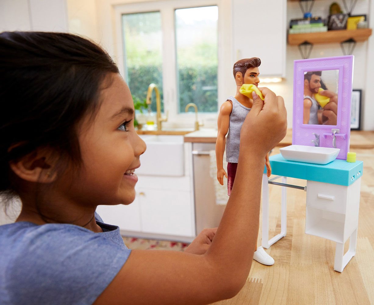 barbie ken shaving doll