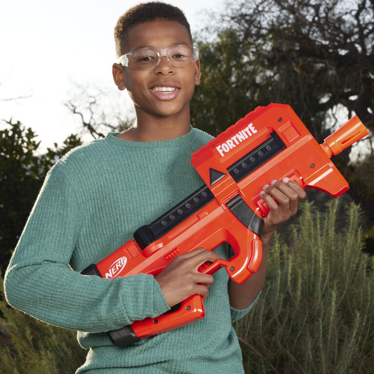 Nerf Fortnite Compact SMG Motorized Dart Blaster, Ultra Red Wrap Design