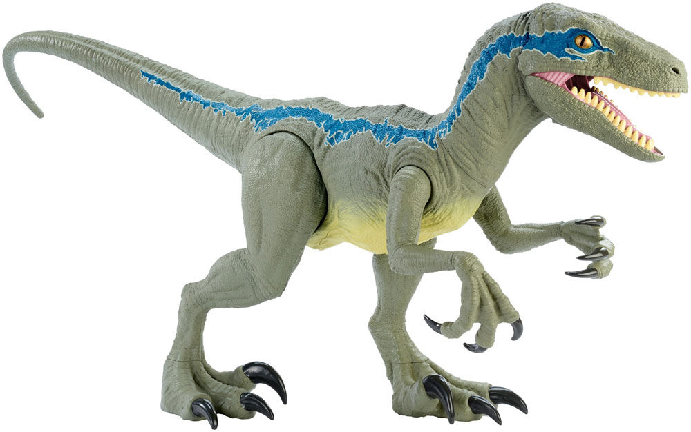 blue velociraptor plush