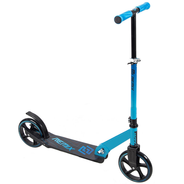 Trottinette pliante noir et bleu Remix 200mm, pour garçon, de Huffy