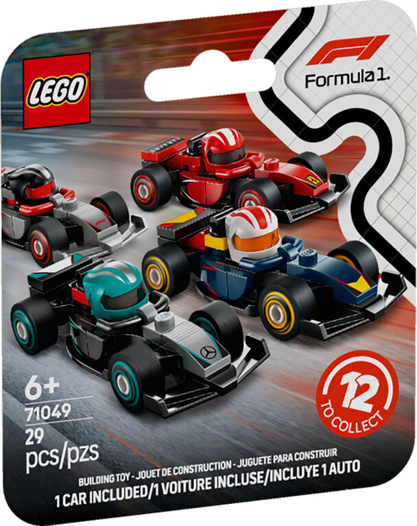 LEGO F1 Collectible Race Cars Building Kit - Limited Edition Model Car Mystery Box for Fans of Formula 1 - 71049