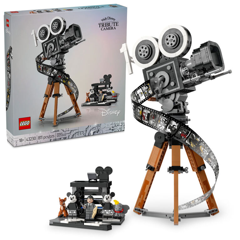 LEGO Disney Walt Disney Tribute Camera 43230 Building Kit; Disney's 100th Anniversary Set for Adult Fans (811 Pieces)
