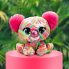 P.Lushes Designer Fashion Pets Koko Melbie Koala Bear Premium Stuffed Animal, Multicolor/Pink, 6"