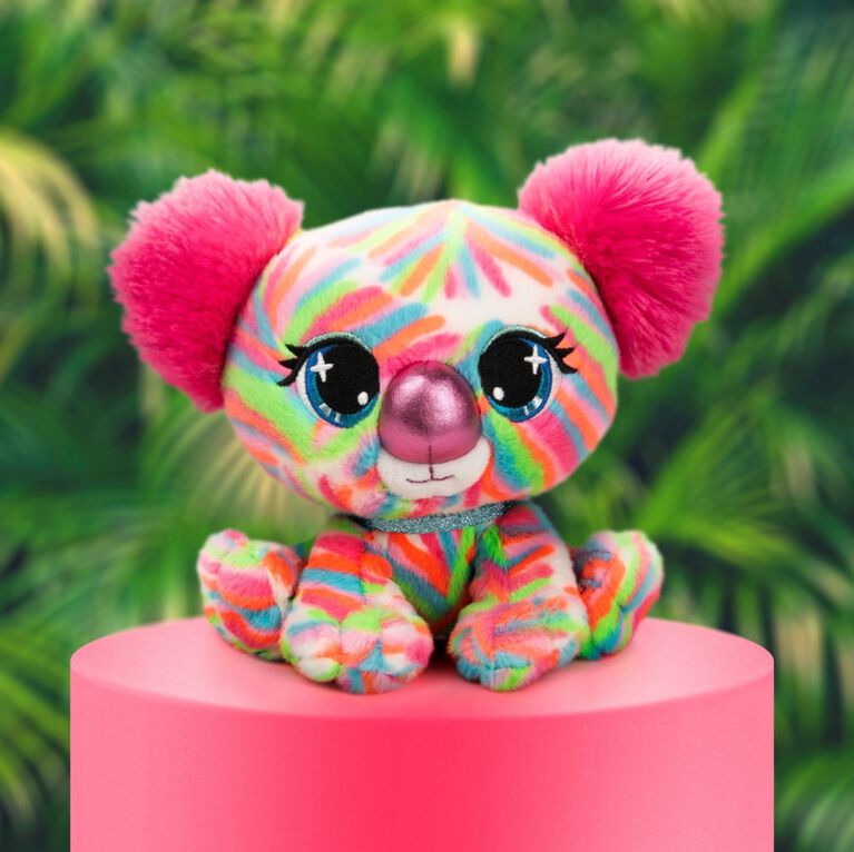P.Lushes Designer Fashion Pets Koko Melbie Koala Bear Premium Stuffed Animal, Multicolor/Pink, 6"