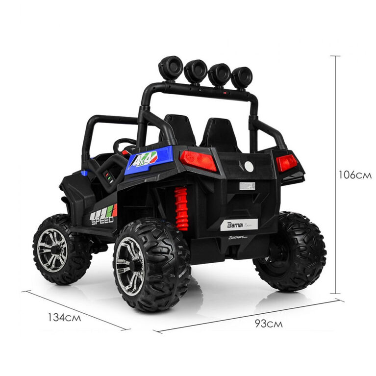 KidsVip 24V Kids & Toddlers UTV Viper 4WD Ride on car w/Remote Control - Blue - English Edition