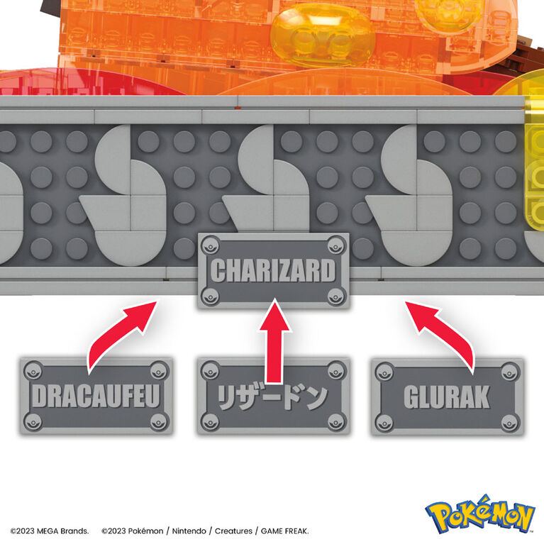 MEGA Pokémon Charizard Building Kit with Motion (1663 Pieces) for Collectors