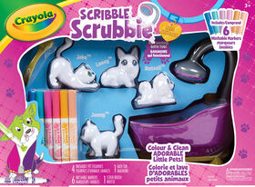 Crayola - Coffret baignoire et animaux Scribble Scrubbie
