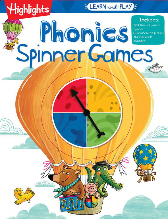 Highlights Learn-and-Play Phonics Spinner Games - Édition anglaise