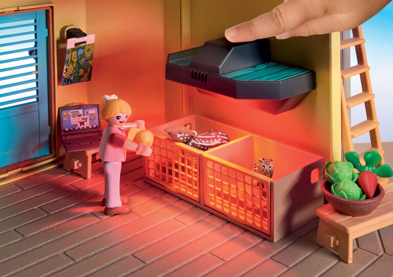 Playmobil - Wiltopia - Centre de recherche avec effet lumineux et boussole