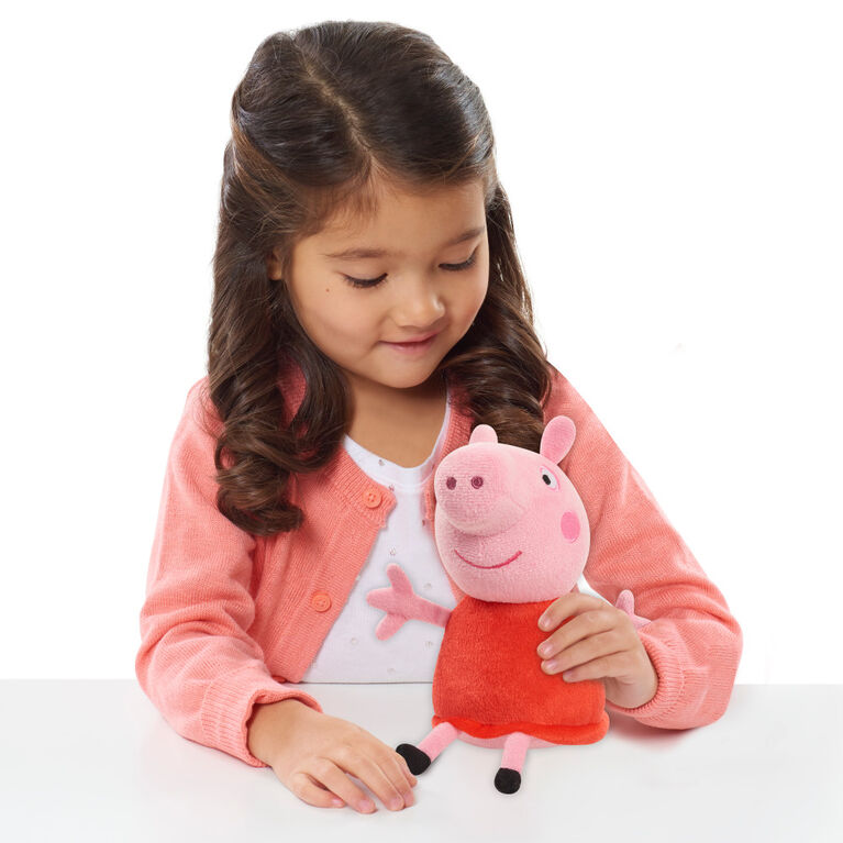 Peppa Pig 8-Inch Bean Plush Peppa Pig, Super Soft and Cuddly Small Plush Stuffed Animal