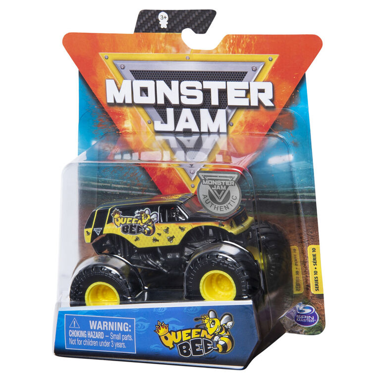 Monster Jam, Official Queen Bee Truck, Die-Cast Vehicle, Danger Divas Series, 1:64 Scale