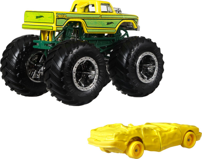 Hot Wheels - Monster Trucks - Véhicules à échelle 1:64, coffret de 2