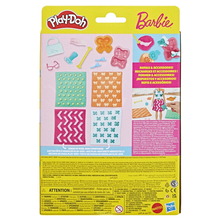 Play-Doh Barbie Perles et noeuds, recharges pour coffret de pâte à modeler