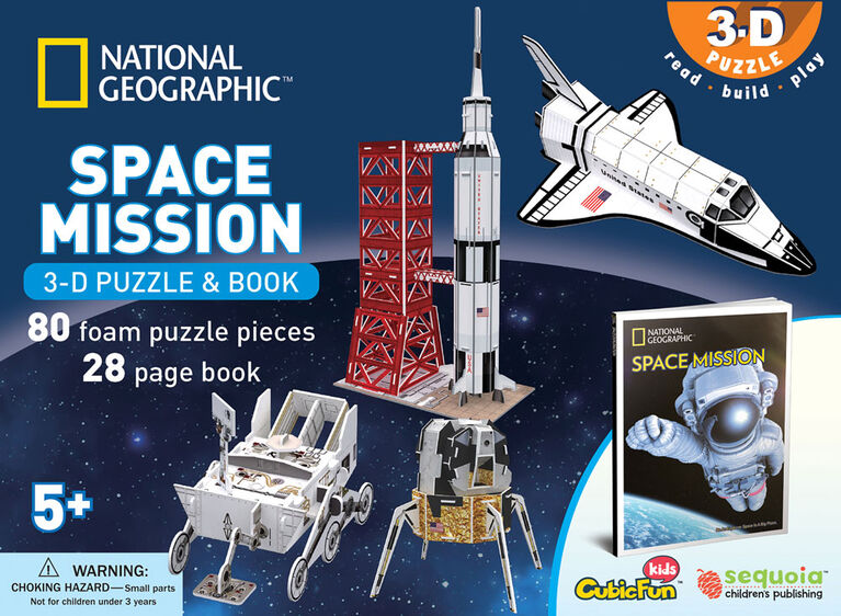 3d Puzzle And Book National Geographic Space Mission English Edition Toys R Us Canada