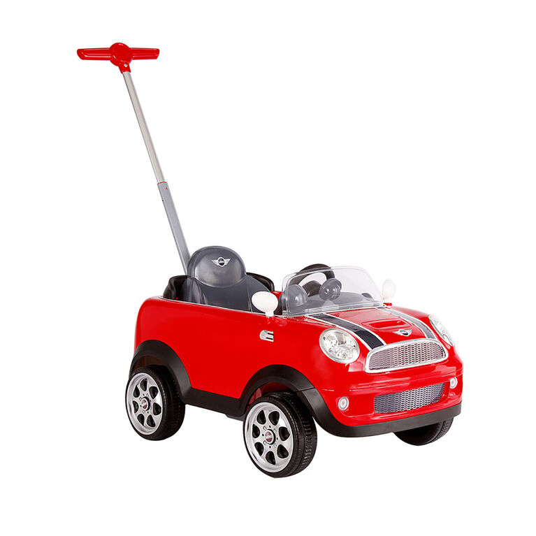 Baby Car Rouge - Voiture pour bébé à conduire seul ou à pousser 2 en 1