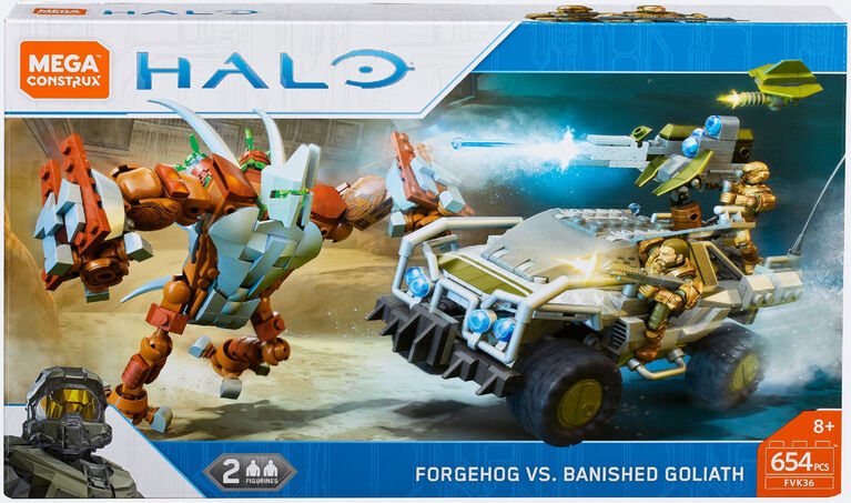 Mega Construx Halo Forgehog vs Banished Goliath Set
