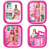 Barbie Maison portative et poupée, 4 pièces, 11 accessoires