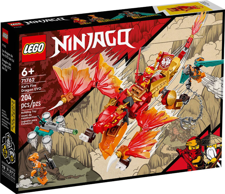 LEGO NINJAGO Kai's Fire Dragon EVO 71762 Building Kit (204 Pieces)