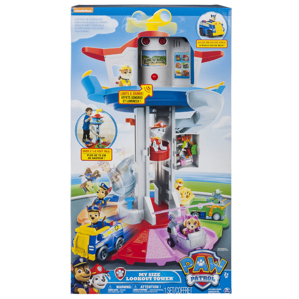 Paw Patrol My Size Lookout Tower with Exclusive Vehicle