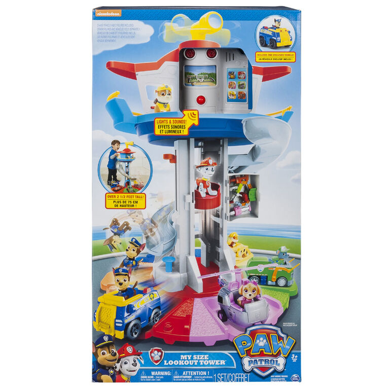 Paw Patrol - My Size Lookout Tower avec véhicule exclusif