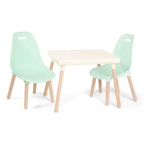 B. toys Kid Century Modern: Table and Chair Set - Mint Furniture for Kids
