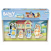 Bluey, 4-Pack of Wooden Puzzles with Bingo, Mum, and Dad Characters, 24 Piece Jigsaw Toy Gift Set