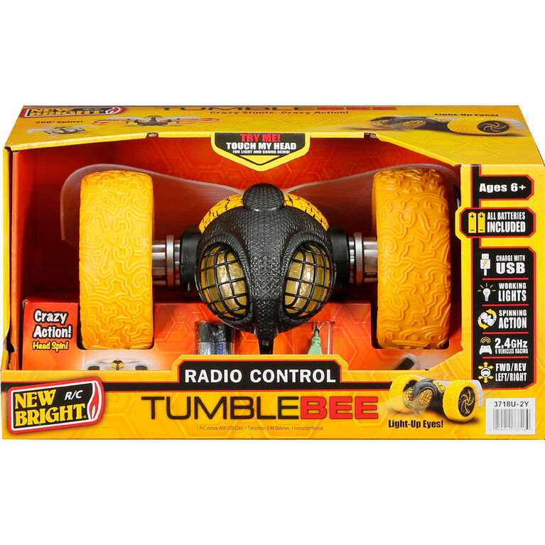 Remote Control 10" Tumblebee with Lights and Sound