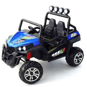 KidsVip 24V Kids & Toddlers UTV Viper 4WD Ride on car w/Remote Control - Blue - English Edition