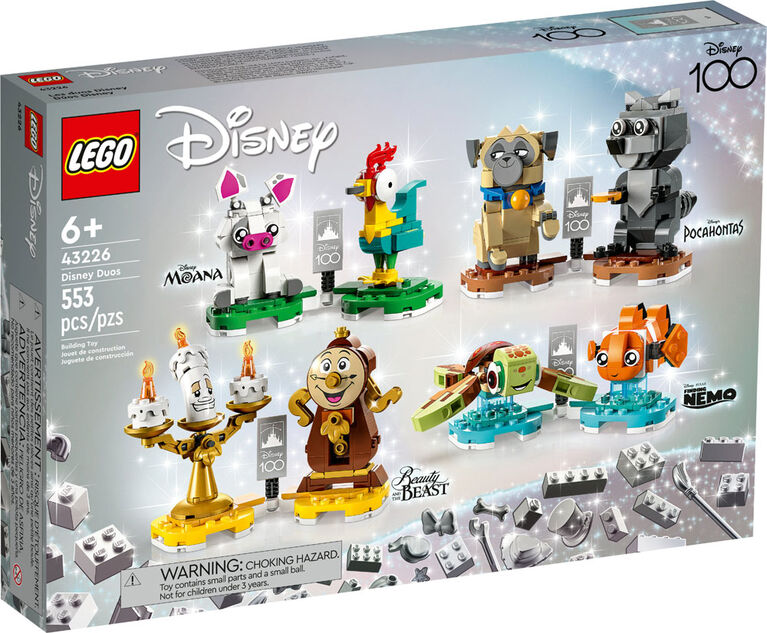LEGO  Disney: Disney Duos 43226 Building Toy Set (553 Pieces)